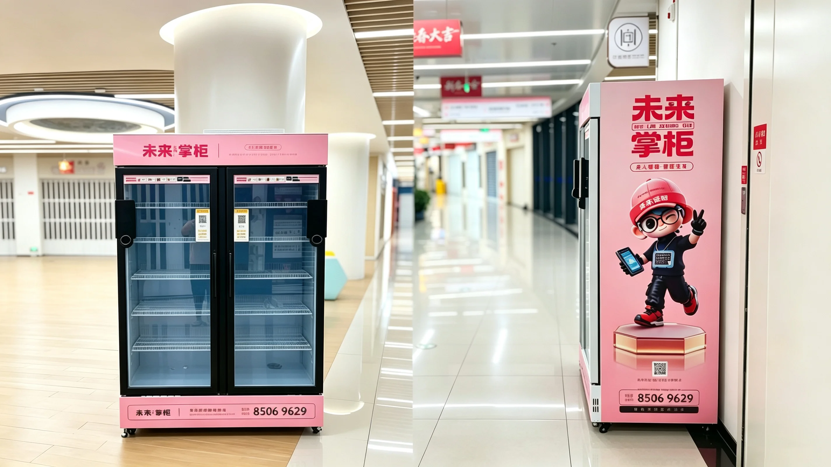 乾元供应链“未来掌柜”智能售货机进驻义乌商贸城与弋矶山医院